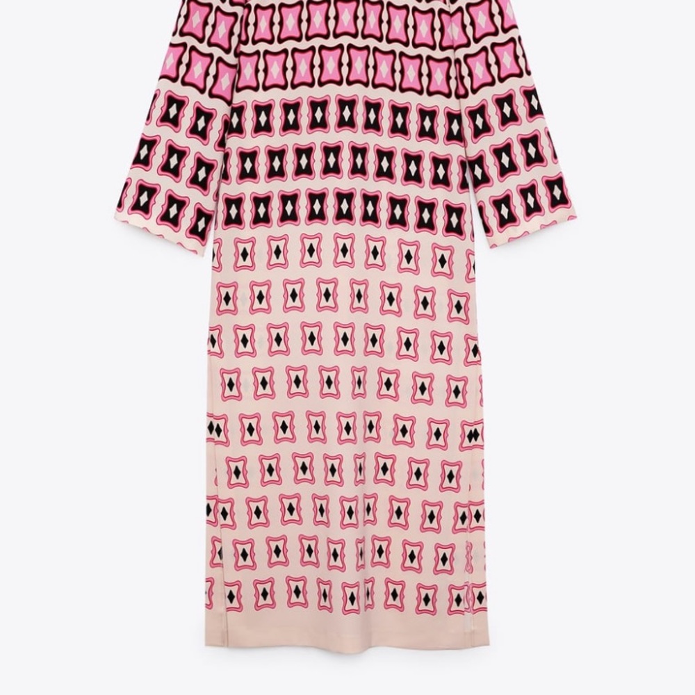 Zara Blogger Favorite geometric dress - Picture 7 of 9